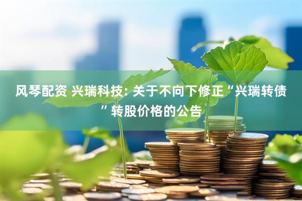 风琴配资 兴瑞科技: 关于不向下修正“兴瑞转债”转股价格的公告
