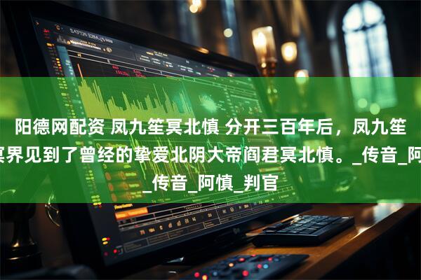 阳德网配资 凤九笙冥北慎 分开三百年后，凤九笙在地府冥界见到了曾经的挚爱北阴大帝阎君冥北慎。_传音_阿慎_判官